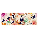 Abstract Floral Background Banner and Sign 9  x 3 