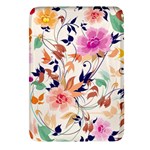 Abstract Floral Background Rectangular Glass Fridge Magnet (4 pack)