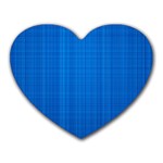 Blue Abstract, Background Pattern Heart Mousepad