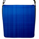 Blue Abstract, Background Pattern Flap Closure Messenger Bag (S)