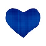 Blue Abstract, Background Pattern Standard 16  Premium Flano Heart Shape Cushions