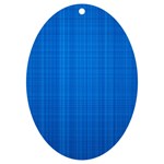 Blue Abstract, Background Pattern UV Print Acrylic Ornament Oval