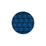 Blue Floral Pattern Floral Greek Ornaments Golf Ball Marker (4 pack)
