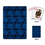 Blue Floral Pattern Floral Greek Ornaments Playing Cards Single Design (Rectangle)