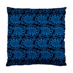 Blue Floral Pattern Floral Greek Ornaments Standard Cushion Case (One Side)