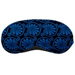 Blue Floral Pattern Floral Greek Ornaments Sleep Mask