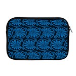 Blue Floral Pattern Floral Greek Ornaments Apple MacBook Pro 17  Zipper Case