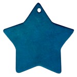 Blue Stone Texture Grunge, Stone Backgrounds Star Ornament (Two Sides)