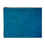 Blue Stone Texture Grunge, Stone Backgrounds Cosmetic Bag (XL)