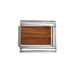 Brown Wooden Texture Italian Charm (9mm)