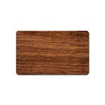 Brown Wooden Texture Magnet (Name Card)