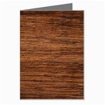 Brown Wooden Texture Greeting Card