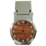 Brown Wooden Texture Money Clip Watches