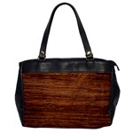Brown Wooden Texture Oversize Office Handbag