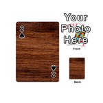 Brown Wooden Texture Playing Cards 54 Designs (Mini)