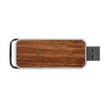 Brown Wooden Texture Portable USB Flash (One Side)