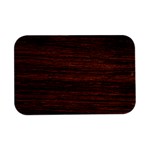 Brown Wooden Texture Open Lid Metal Box (Silver)  