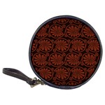 Brown Floral Pattern Floral Greek Ornaments Classic 20-CD Wallets