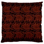 Brown Floral Pattern Floral Greek Ornaments Large Cushion Case (One Side)