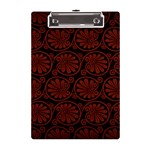Brown Floral Pattern Floral Greek Ornaments A5 Acrylic Clipboard
