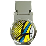 Colorful Abstract Background Art Money Clip Watches