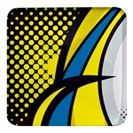 Colorful Abstract Background Art Square Glass Fridge Magnet (4 pack)
