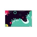 Colorful Background, Material Design, Geometric Shapes Sticker (Rectangular)