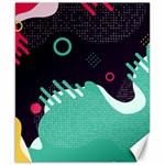 Colorful Background, Material Design, Geometric Shapes Canvas 8  x 10 