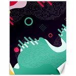 Colorful Background, Material Design, Geometric Shapes Canvas 18  x 24 