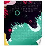 Colorful Background, Material Design, Geometric Shapes Canvas 20  x 24 