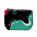 Colorful Background, Material Design, Geometric Shapes Mini Coin Purse