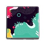 Colorful Background, Material Design, Geometric Shapes Memory Card Reader (Square 5 Slot)