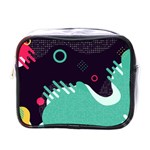 Colorful Background, Material Design, Geometric Shapes Mini Toiletries Bag (One Side)
