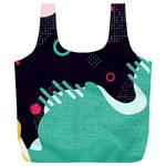 Colorful Background, Material Design, Geometric Shapes Full Print Recycle Bag (XL)