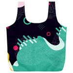 Colorful Background, Material Design, Geometric Shapes Full Print Recycle Bag (XXXL)