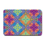 Colorful Floral Ornament, Floral Patterns Small Doormat