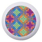 Colorful Floral Ornament, Floral Patterns Dento Box with Mirror