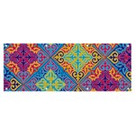 Colorful Floral Ornament, Floral Patterns Banner and Sign 8  x 3 