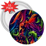 Colorful Floral Patterns, Abstract Floral Background 3  Buttons (10 pack) 