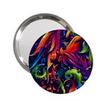 Colorful Floral Patterns, Abstract Floral Background 2.25  Handbag Mirrors