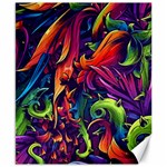 Colorful Floral Patterns, Abstract Floral Background Canvas 8  x 10 
