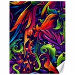 Colorful Floral Patterns, Abstract Floral Background Canvas 18  x 24 