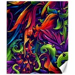 Colorful Floral Patterns, Abstract Floral Background Canvas 20  x 24 