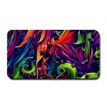 Colorful Floral Patterns, Abstract Floral Background Medium Bar Mat
