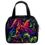 Colorful Floral Patterns, Abstract Floral Background Classic Handbag (Two Sides)