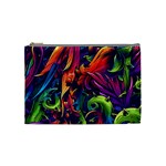 Colorful Floral Patterns, Abstract Floral Background Cosmetic Bag (Medium)