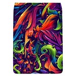 Colorful Floral Patterns, Abstract Floral Background Removable Flap Cover (L)