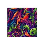 Colorful Floral Patterns, Abstract Floral Background Satin Bandana Scarf 22  x 22 