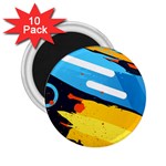 Colorful Paint Strokes 2.25  Magnets (10 pack) 