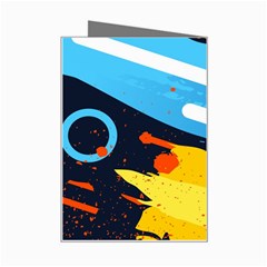 Colorful Paint Strokes Mini Greeting Card from UrbanLoad.com Right